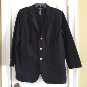 Ralph Lauren Jackets & Coats - Like New Black Lauren Blazer with Black Crest Ralph Lauren Jackets & Coats - Like New Black Lauren Blazer with Black Crest