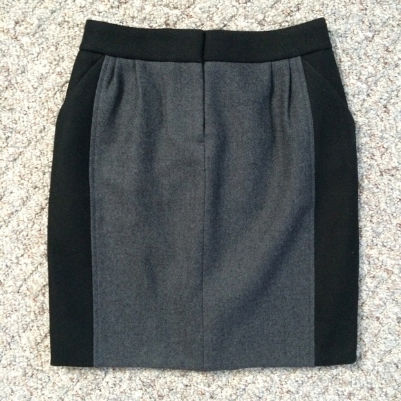 NWOT J.Crew Wool Stripe Pencil Skirt - Picture 3 of 4