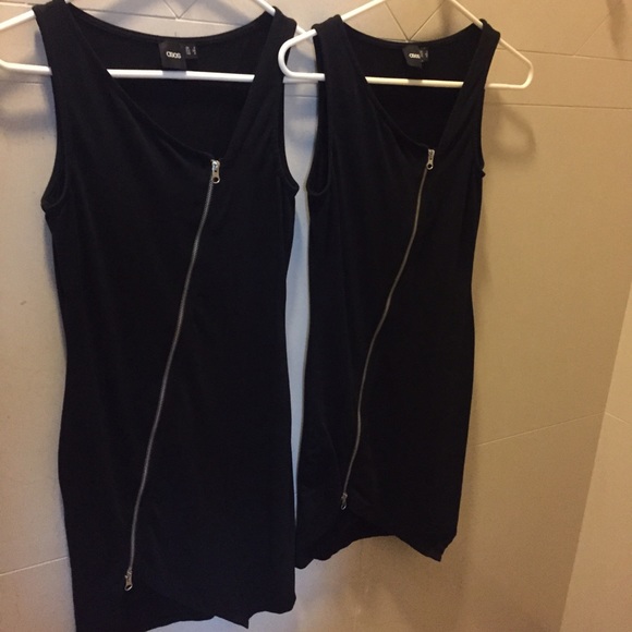 Two black Asos dresses. $20 for one. $30 for both