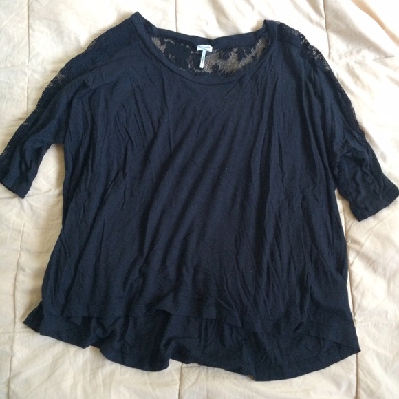 Splendid Black Lace Top