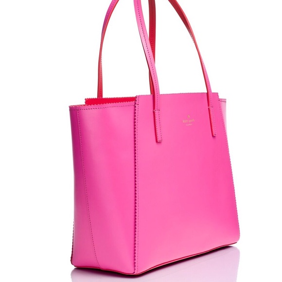 Large Kate Spade leather tote pink💕 - Picture 4 of 4