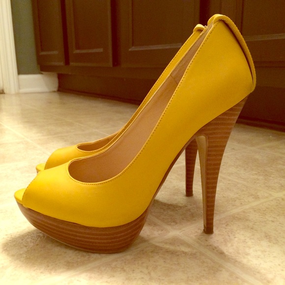 Yellow Aldo Heels
