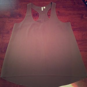 Frenchi Olive racerback tank