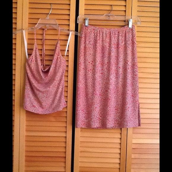 BCBG Max Azria two piece top and skirt set