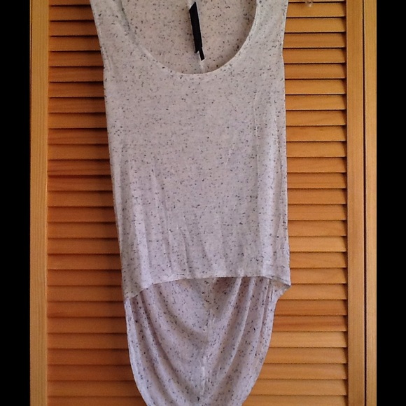 Twenty crew neck hi low tank