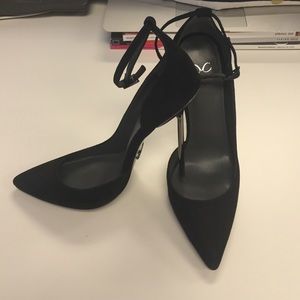 Monika Chiang Black Spiked Heel Pumps