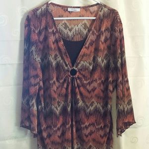 PRIXE ⬇Dress Barn..Aztec print top