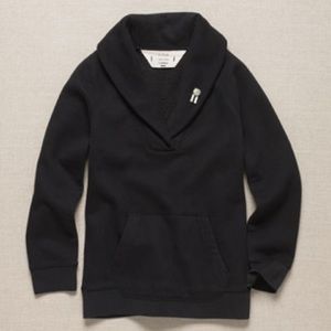 J. CREW // Shawl collar fleece pullover.