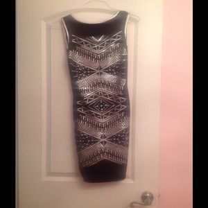 BlAck rhinestone mini dress