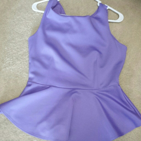 Lilac peplum top