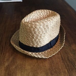 Tan wicker hat Forever 21