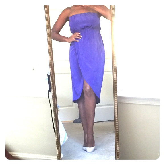 Strapless tulip dress