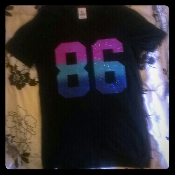 PINK sequin t-shirt !!