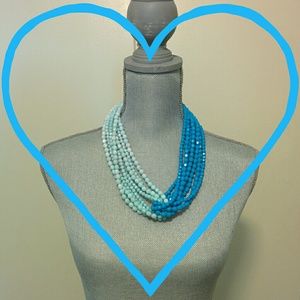 Blue Beaded Necklace