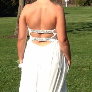 White prom dress
