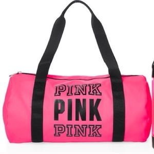 VS PINK duffle bag in hot pink