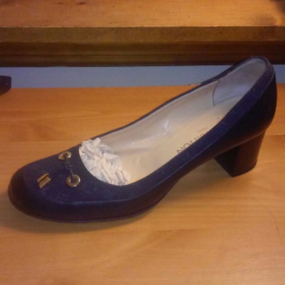 Blue Louis Vuitton shoes