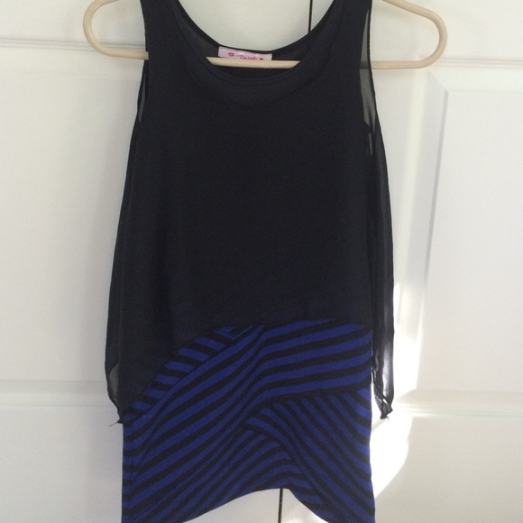 Dress medium girls blue and black
