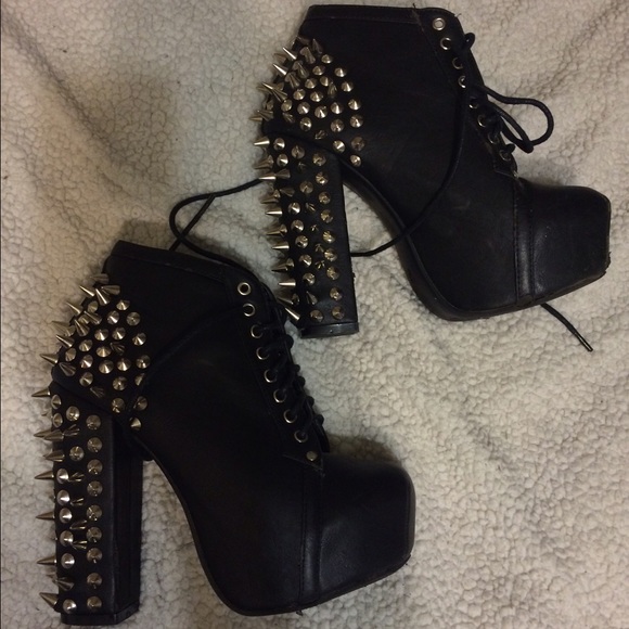 Spike and Stud Imitation Jeffrey Campbell Heels