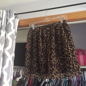Cheetah print skirt