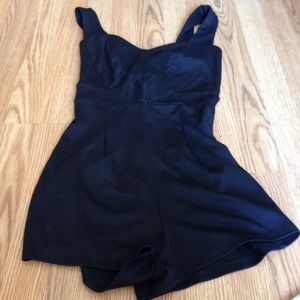thick black romper