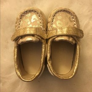 Baby girl gold sperry shoes