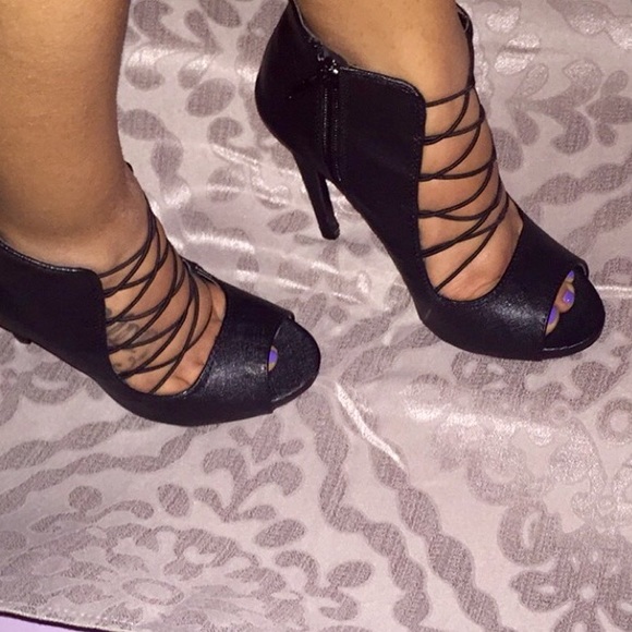 Laced up heels