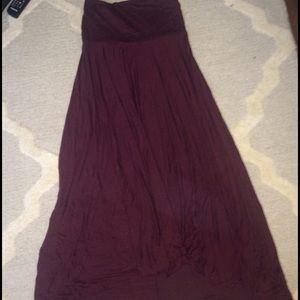 Maroon Maxi Skirt