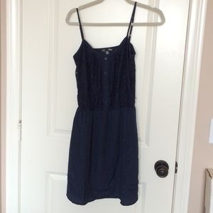 Dress navy blue from Aqua thin strap never worn