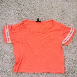 Off the shoulder crop top.