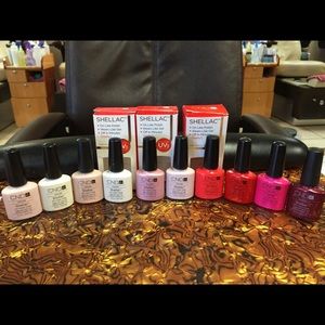CND SHELLAC COLORS: $15 each ones.