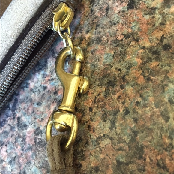 Coach Gold/Brown wristlet - Picture 4 of 4