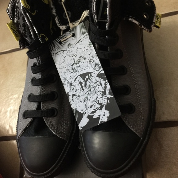 NIB converse dc comics batman logo high tops - Picture 2 of 4