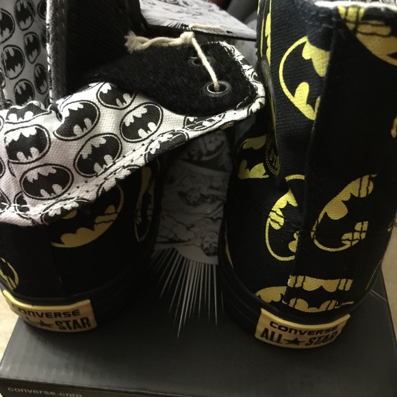 NIB converse dc comics batman logo high tops - Picture 4 of 4