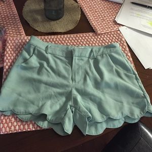 Scalloped shorts