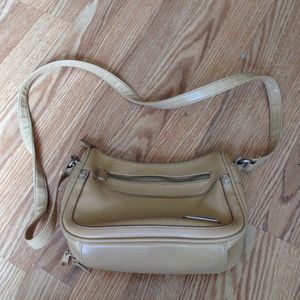 vintage beige cross body bag