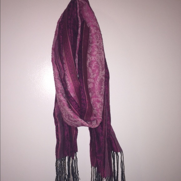 Purple, pink and black scarf. Perfect for fall