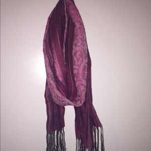 Purple, pink and black scarf. Perfect for fall