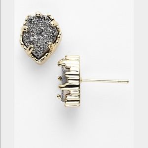 Kendra Scott Tessa stud - platinum drusy