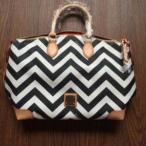 chevron Dooney & Bourke satchel