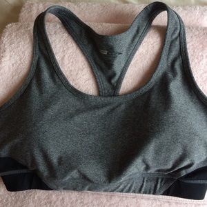 Grey sports bra