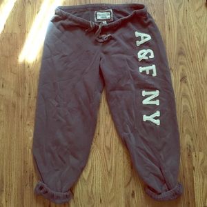Abercrombie women's cropped sweats