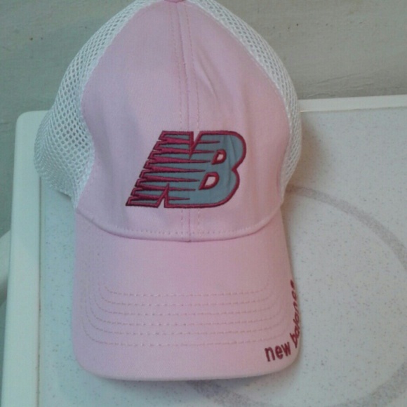 Pink And White New Balance Hat
