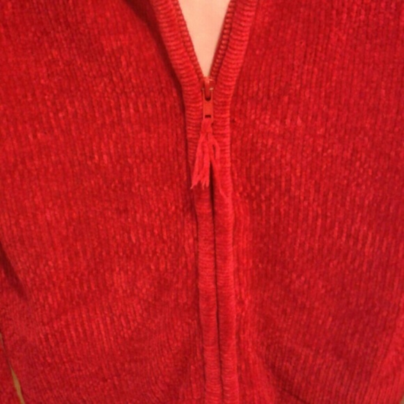 Pretty Zipper Front Knitted Sweater - Picture 2 of 4