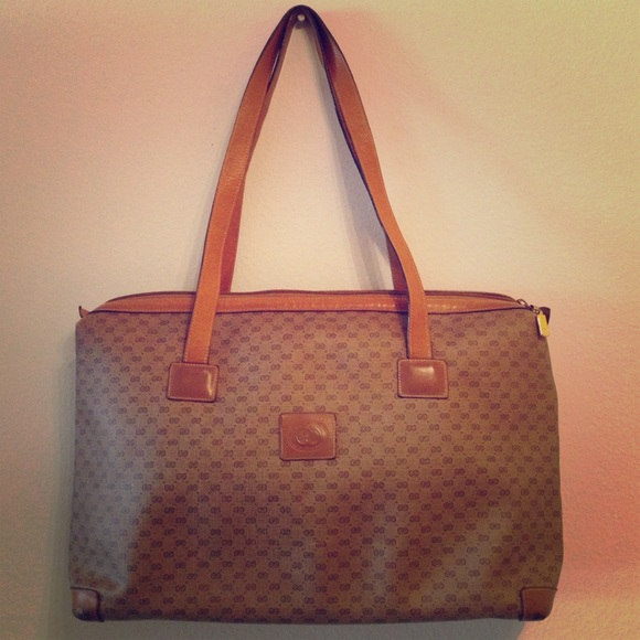 Vintage Gucci  "GG" tote bag c1970