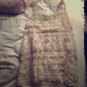 Bathingsuit coverup or long top fringe pattern