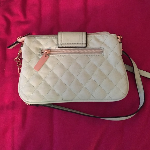 Mint and gold satchel - Picture 3 of 3