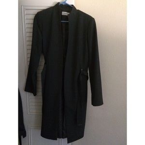 Calvin Klein charcoal over coat.
