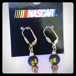 Jeff Gordon NASCAR # 24 earrings