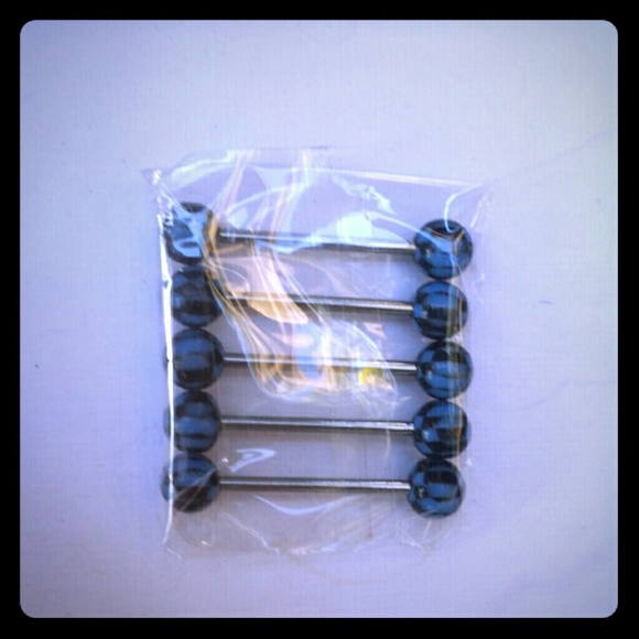 14 gauge acrylic young rings. 5 pieces